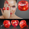 5 Day Imprinted Huge Red Gem Assorted Style Lighted Rings